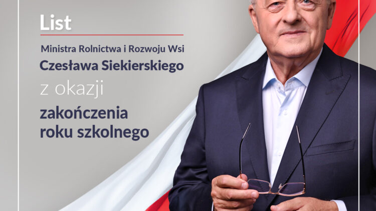List Ministra Rolnictwa i Rozwoju Wsi